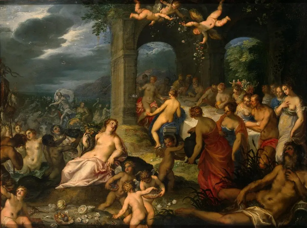 Feast of the Gods (The Marriage of Peleus and Thetis), by Hans Rottenhammer