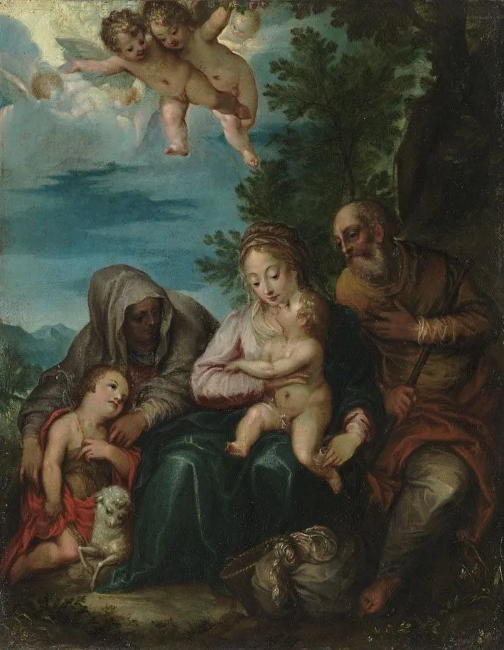Heilige Familie, by Hans Rottenhammer, unspecified, 1598