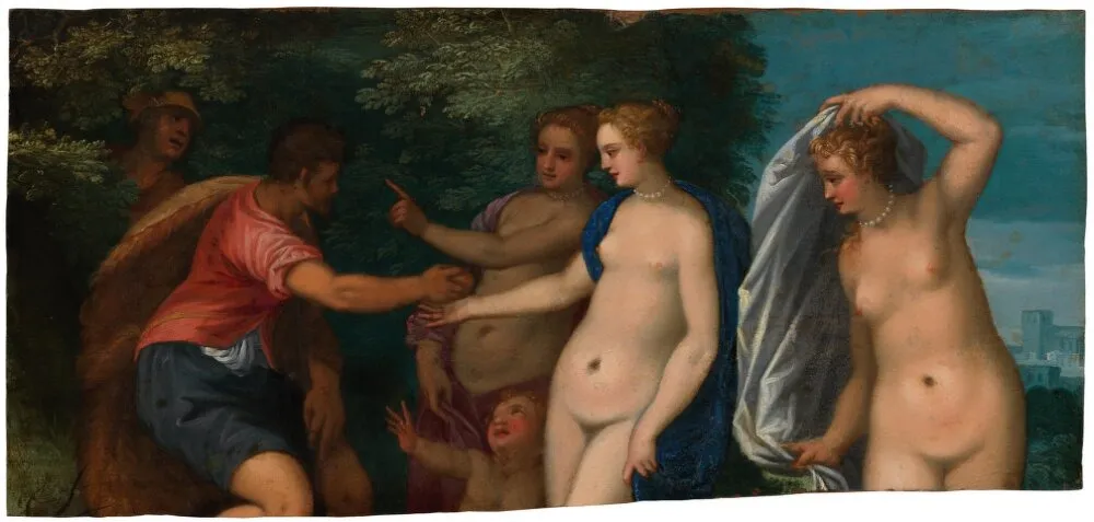The Judgement of Paris, by Hans Rottenhammer, oil, 1604