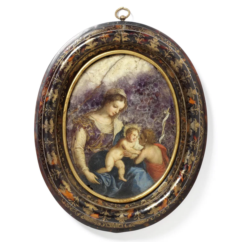 Virgin and Child, by Hans Rottenhammer, paint, 1598