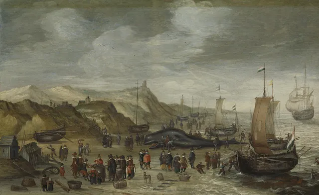 A Sperm Whale Washed up on the Beach at Noordwijk, 28 December 1614