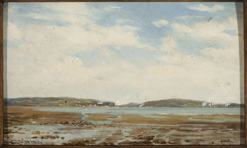 Waterside landscape, by Hans Schleich