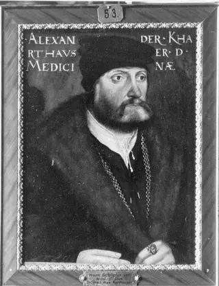Bildnis des Arztes Alexander Karthauser, by Hans Schöpfer, 1547