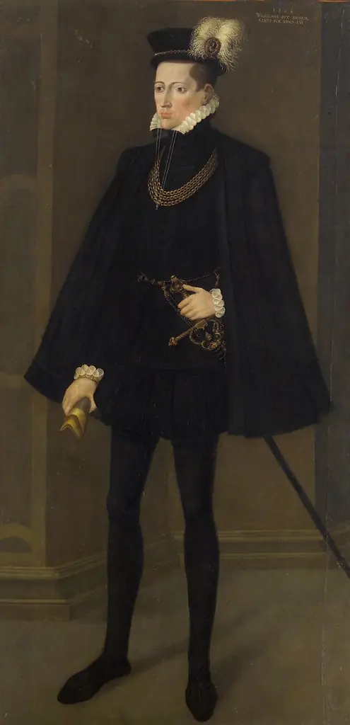 Herzog Wilhelm V. (1548-1626) von Bayern im Alter von 16 Jahren, by Hans Schöpfer