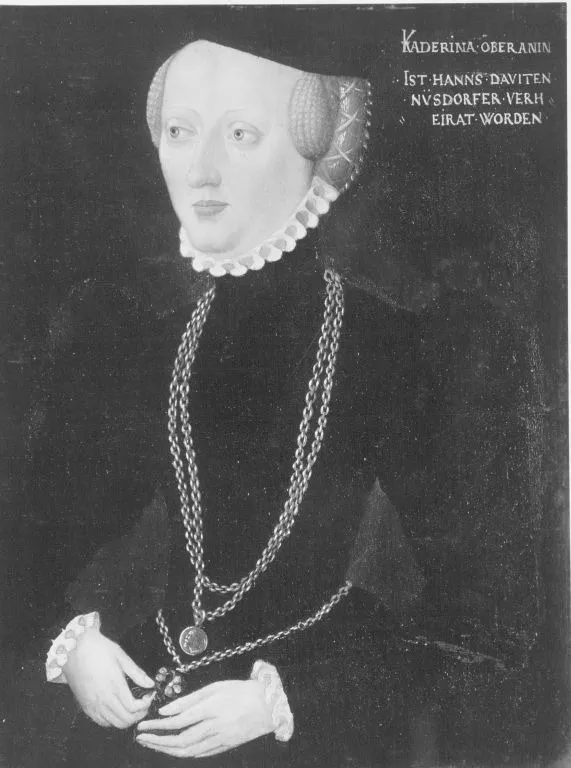 Portrait of Katharina Ebran, by Hans Schöpfer, oil, 1558