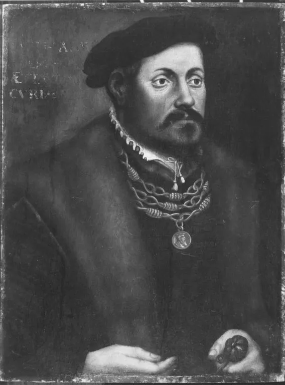 Portret of the councillor Wilhelm Lösch of Bavaria, by Hans Schöpfer, unspecified, 1559