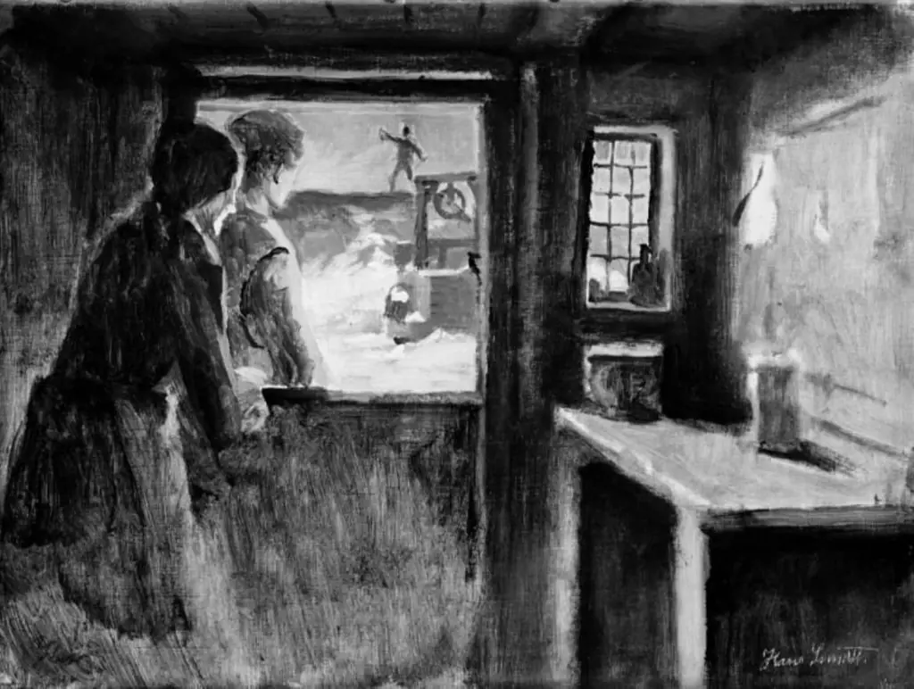 Den strenge vinter i Faulum, by Hans Smidth