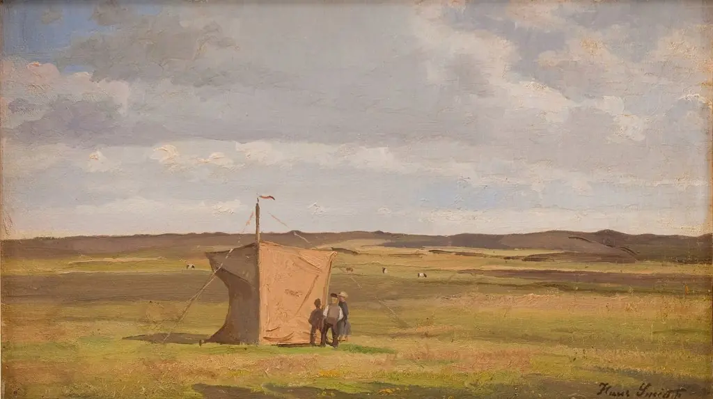 The Artist's Shelter on the Moors in Jutland, by Hans Smidth