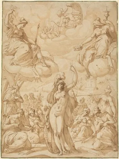 Allegory of Minerva as the Head of the Muses, by Hans Speckaert
