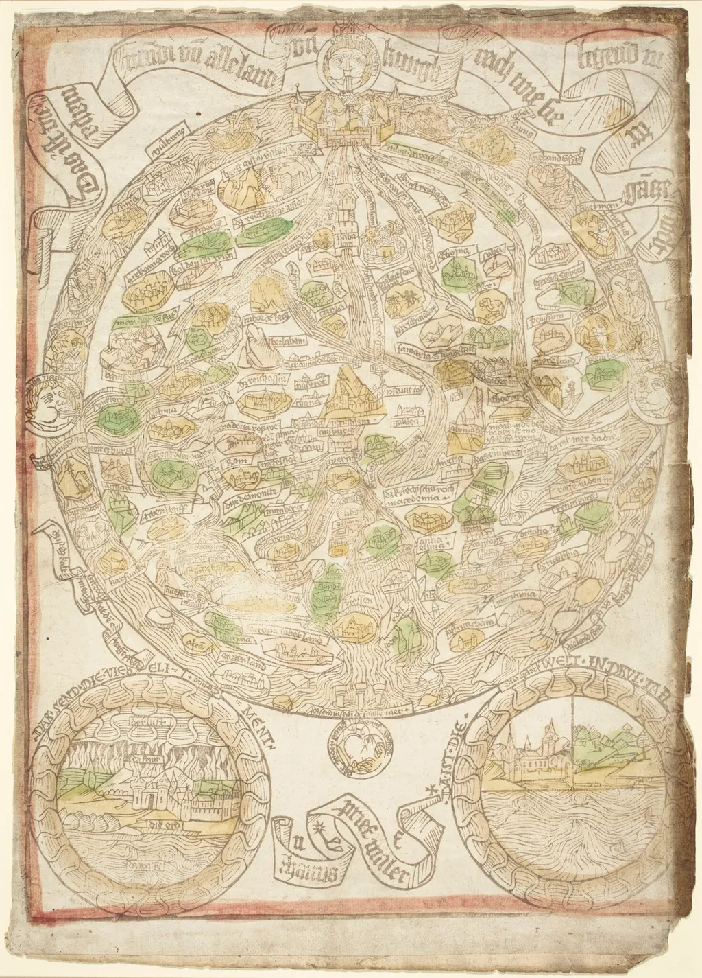 Map of the World, by Hans Sporer, ink, 1480