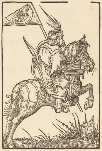 A Turkish Horseman, by Hans Springinklee