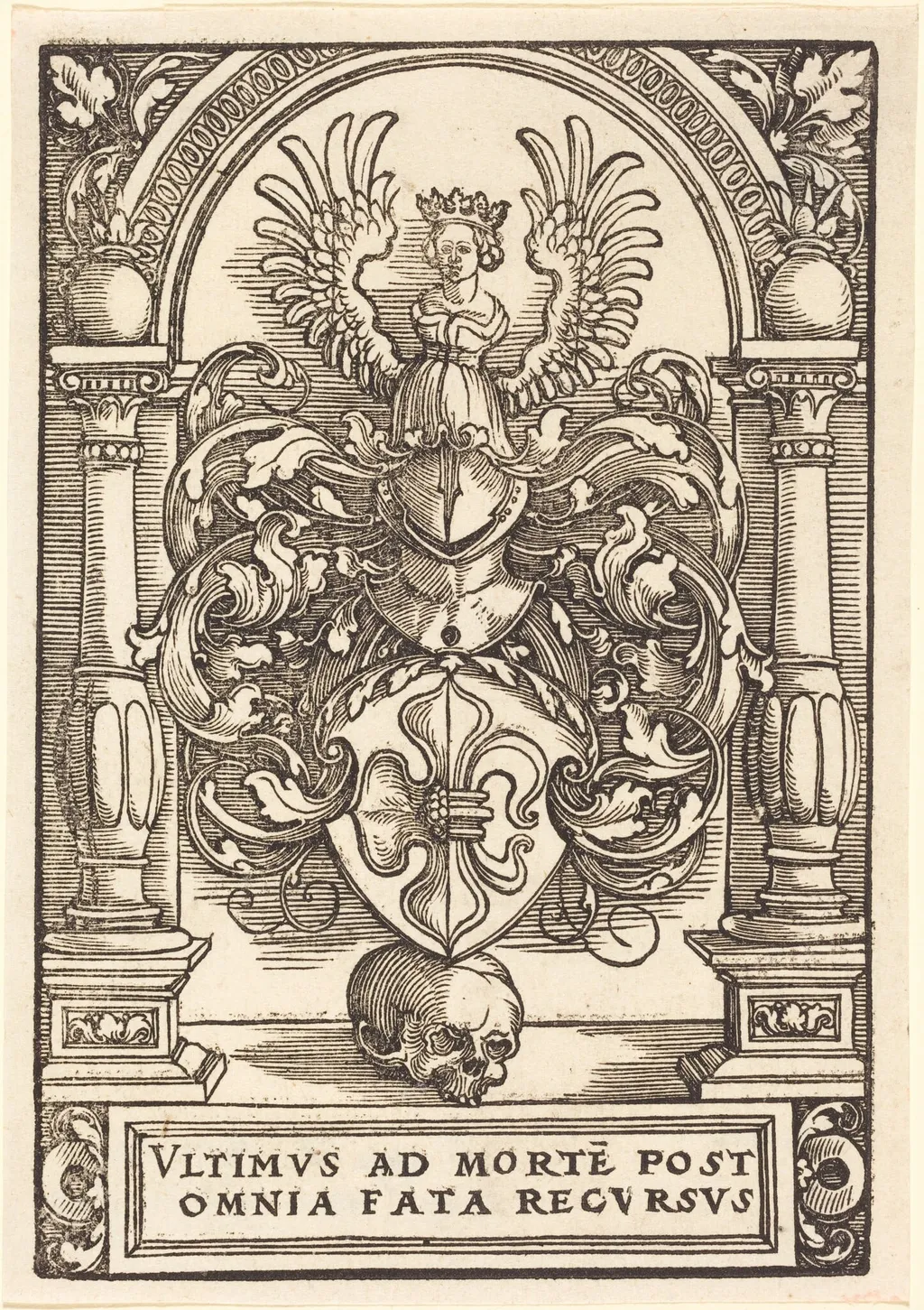 Coat of Arms of Lazarus Spengler, by Hans Springinklee, ink, 1525