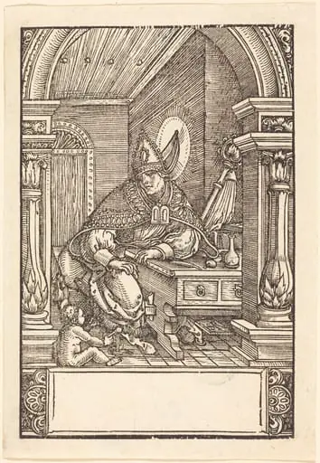 Saint Augustine, by Hans Springinklee