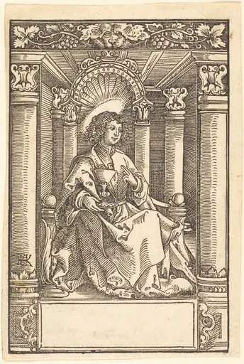Saint John, by Hans Springinklee