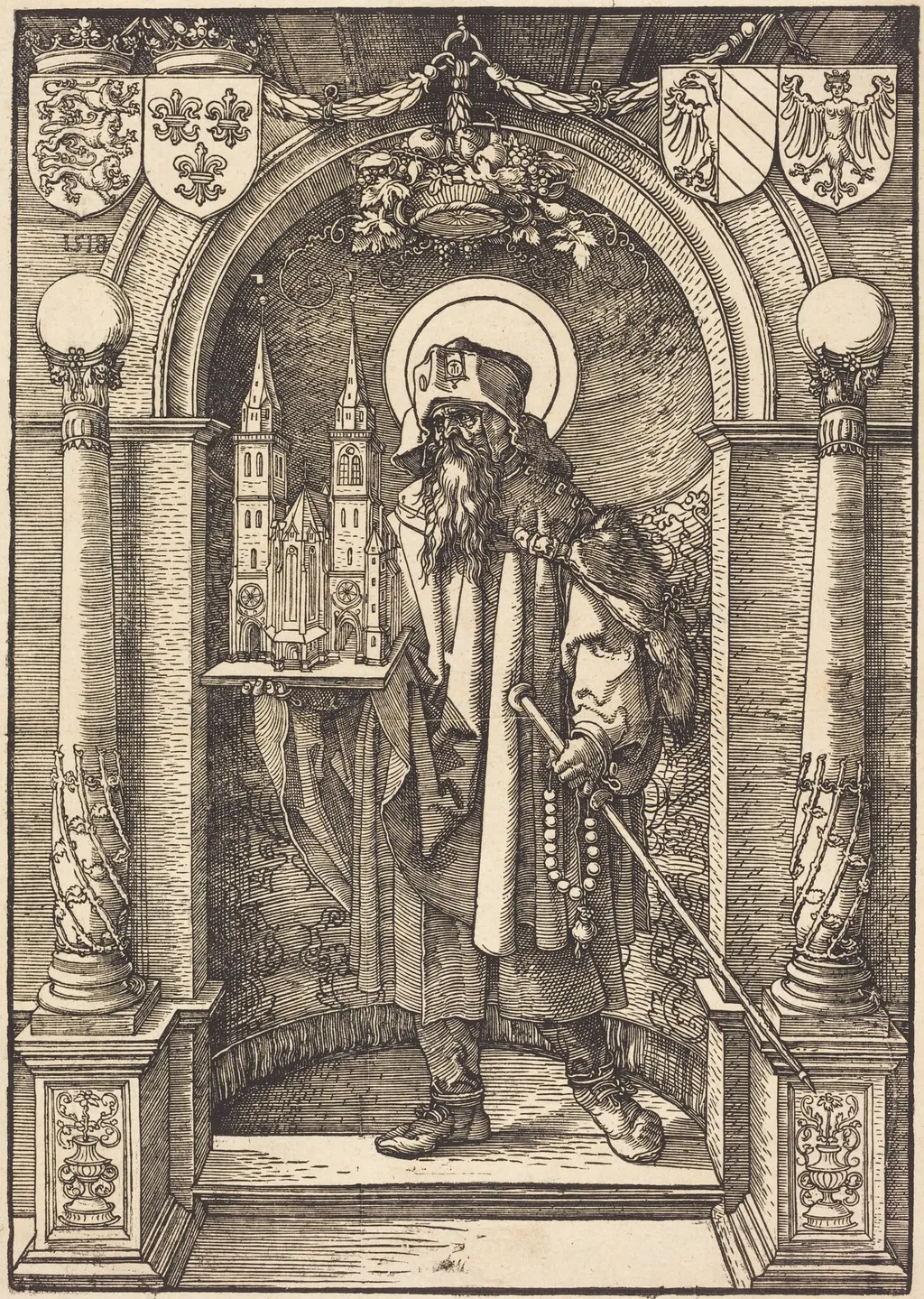 Saint Sebaldus, by Hans Springinklee, ink, 1518