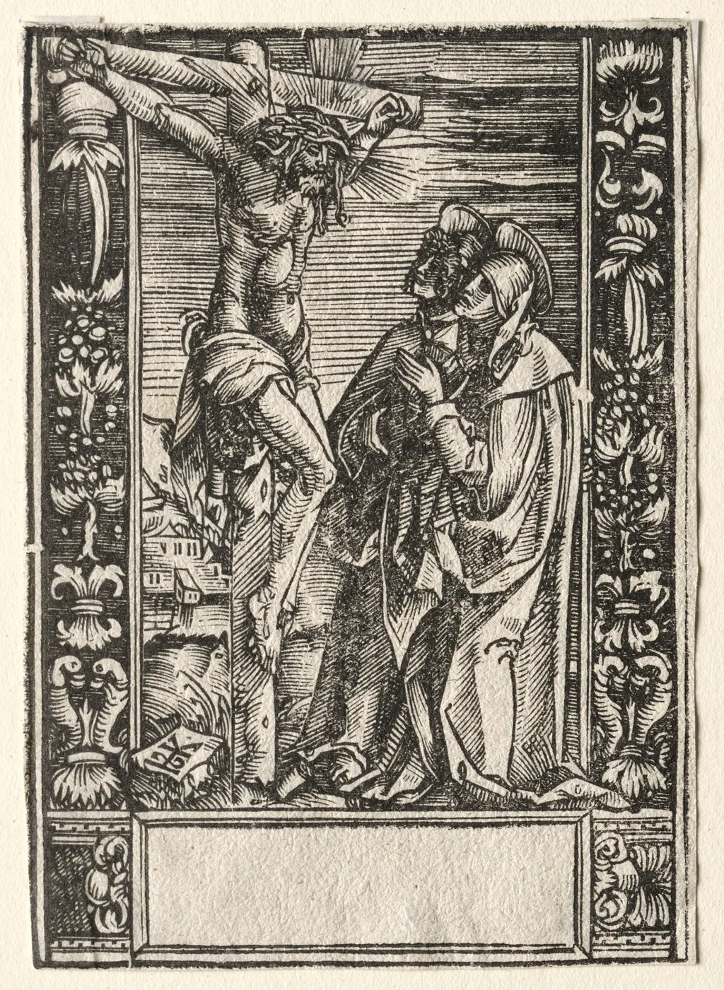 St. Mary and St. John Before the Cross, by Hans Springinklee