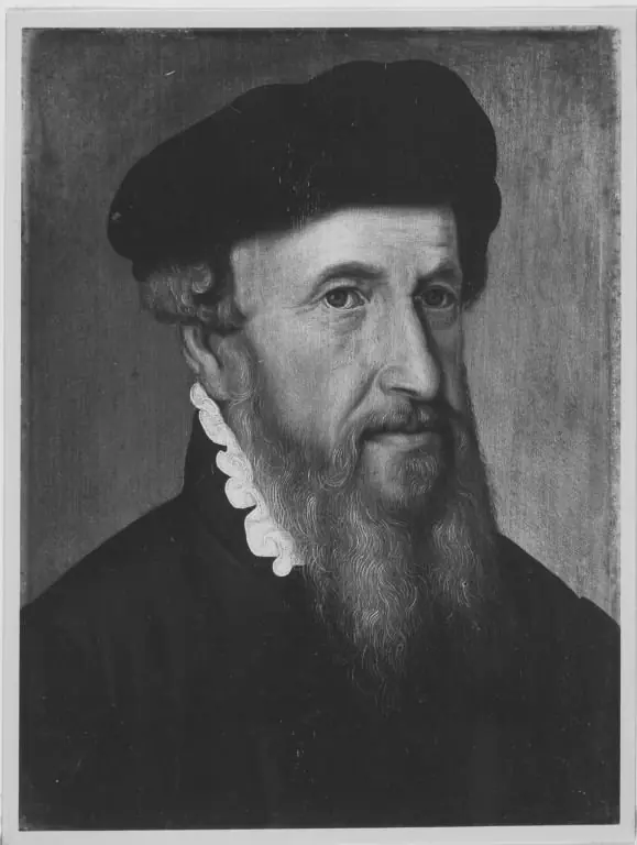 Self portrait, by Hans Strauch
