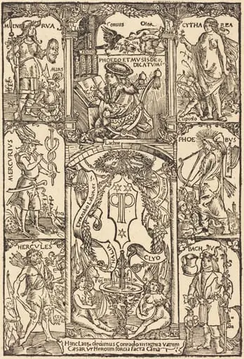 Celtes Surrounded by Greek and Roman Gods, by Hans Süss von Kulmbach