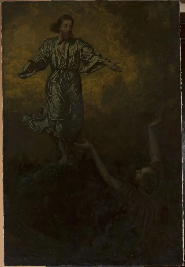 Christ and Saint Peter, by Hans Thoma
