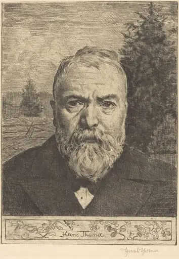 Self-Portrait II, by Hans Thoma