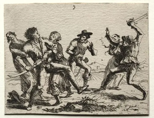 Military Subjects: A Quarrel, by Hans Ulrich Franckh