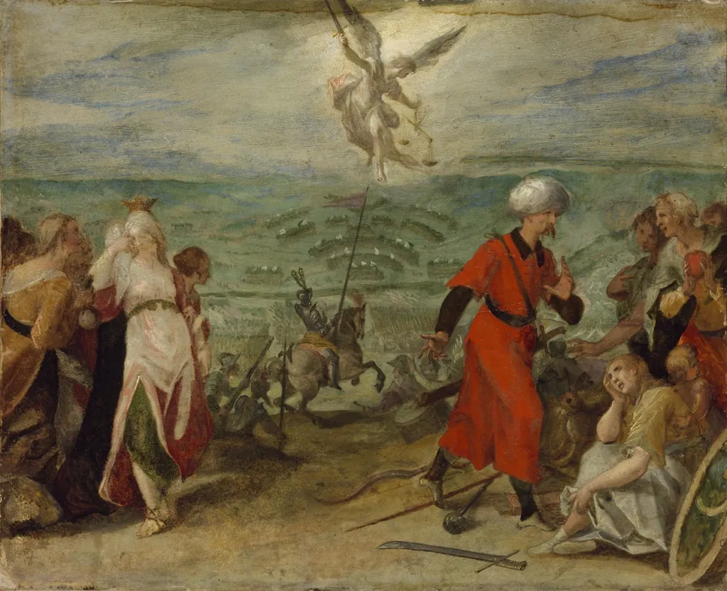Allegory of the Battle of Mezőkeresztes, by Hans von Aachen, oil, 1603