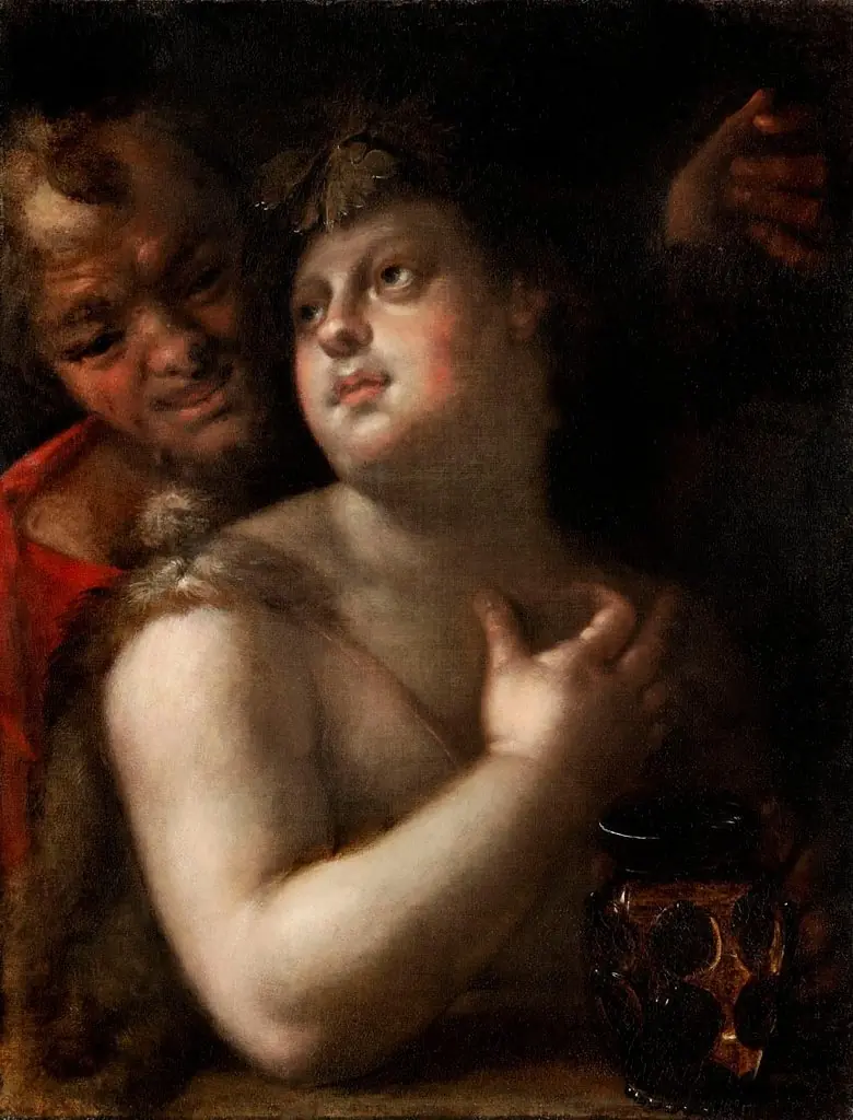 Bacchus with Silenus, by Hans von Aachen
