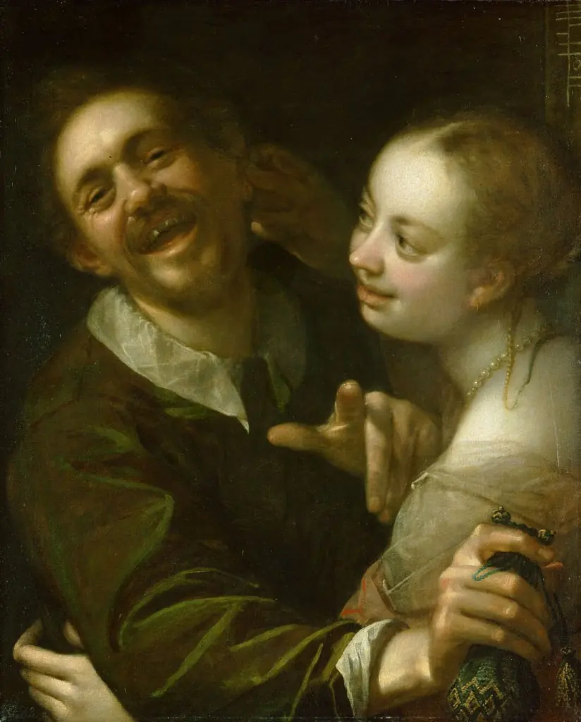 Couple in a tavern, by Hans von Aachen