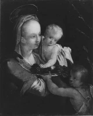 Maria mit dem Kind und dem Johannesknaben (nach), by Hans von Aachen, 1593