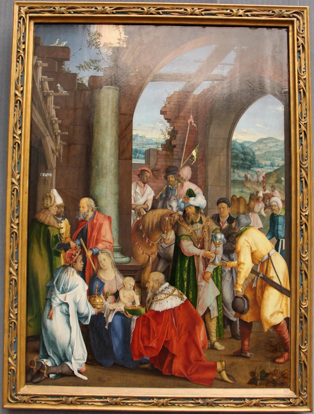Adoration of the Magi, by Hans von Kulmbach, paint, 1511