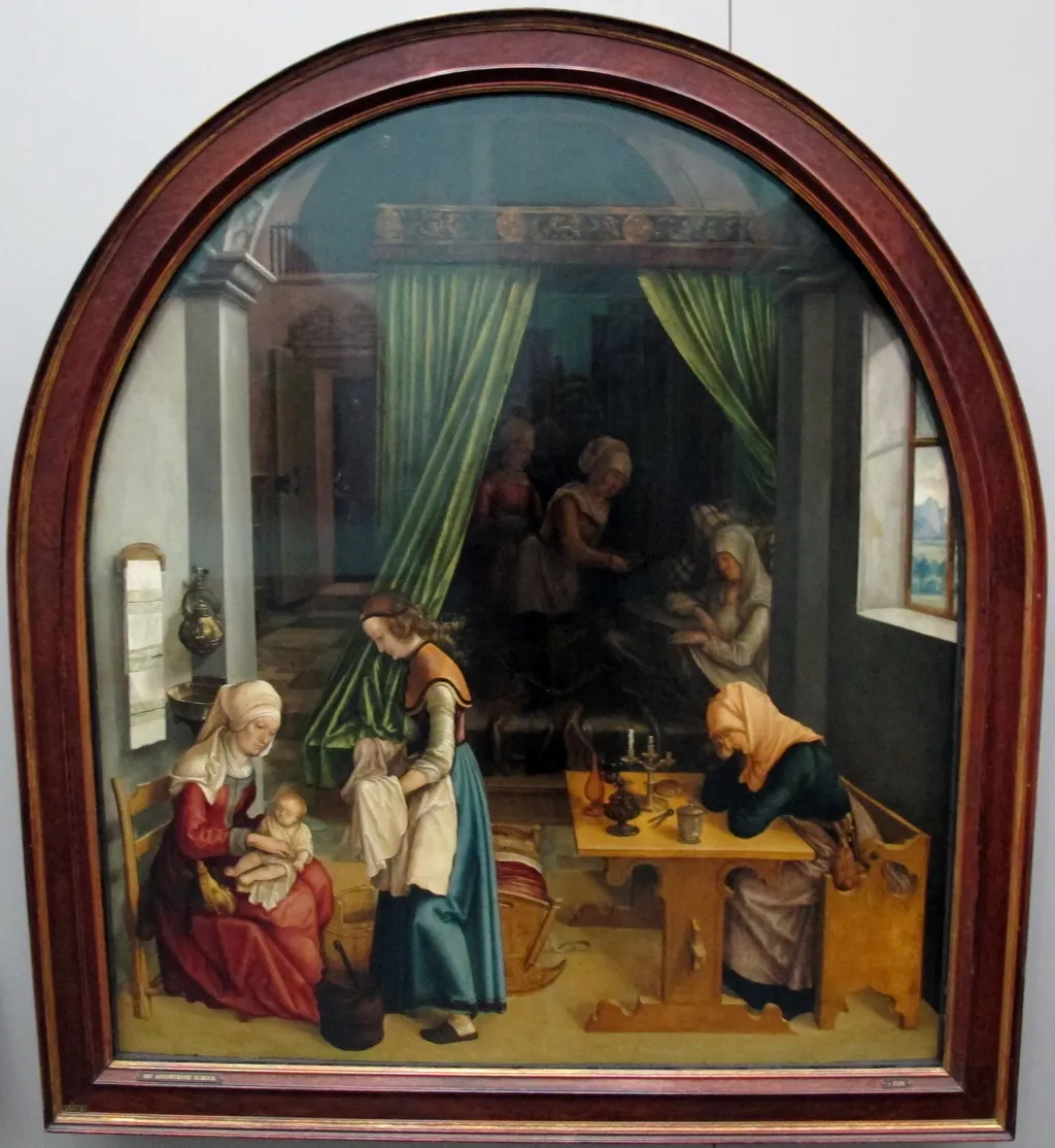 The Birth of Mary, by Hans von Kulmbach, oil, 1520