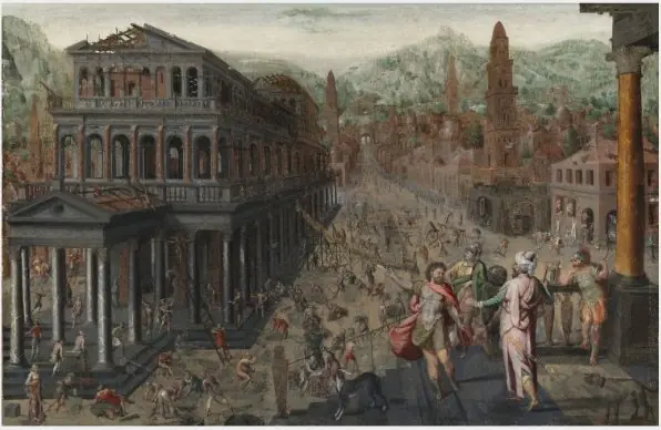 The Restoration of the Temple at Jerusalem, by Hans Vredeman de Vries