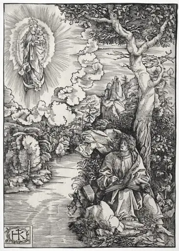 St. John on the Island of Patmos, by Hans Wechtlin