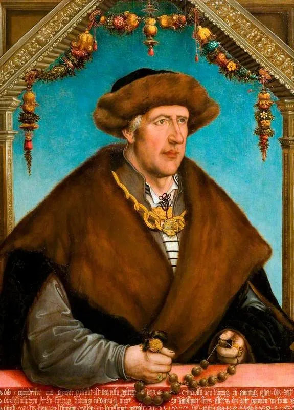 Christoph von Laiming in His 59th Year, by Hans Wertinger, unspecified, 1517