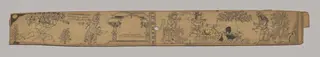 Hanuman Brings the Mountain of Healing Plants; Rama Extracts the Arrow from Lakshmana as Hanuman and a Bear Prepare to Treat Him (recto), from a Romance of Chandrabhanu and Lavanyavati of Upendra Bhanja (Indian, died 1740)