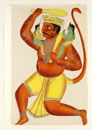 Hanuman, Rama and Lakshmana