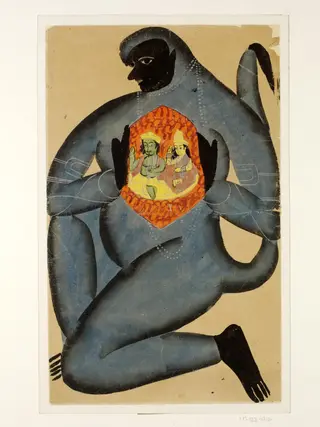 Hanuman, Rama and Sita