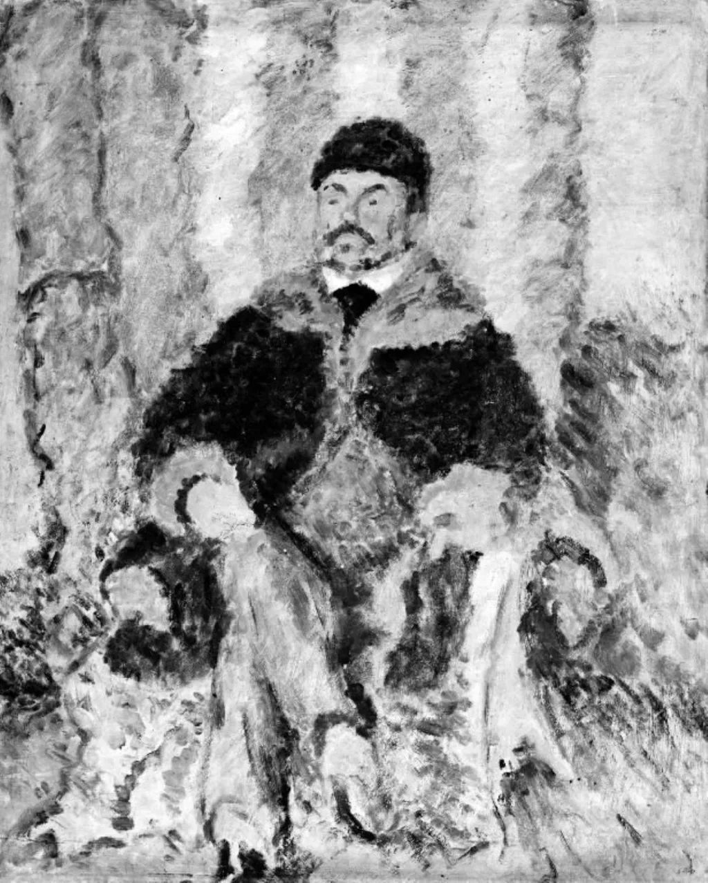 A Gentleman in Furs (The Artist's Father), by Harald Giersing, unspecified, 1907