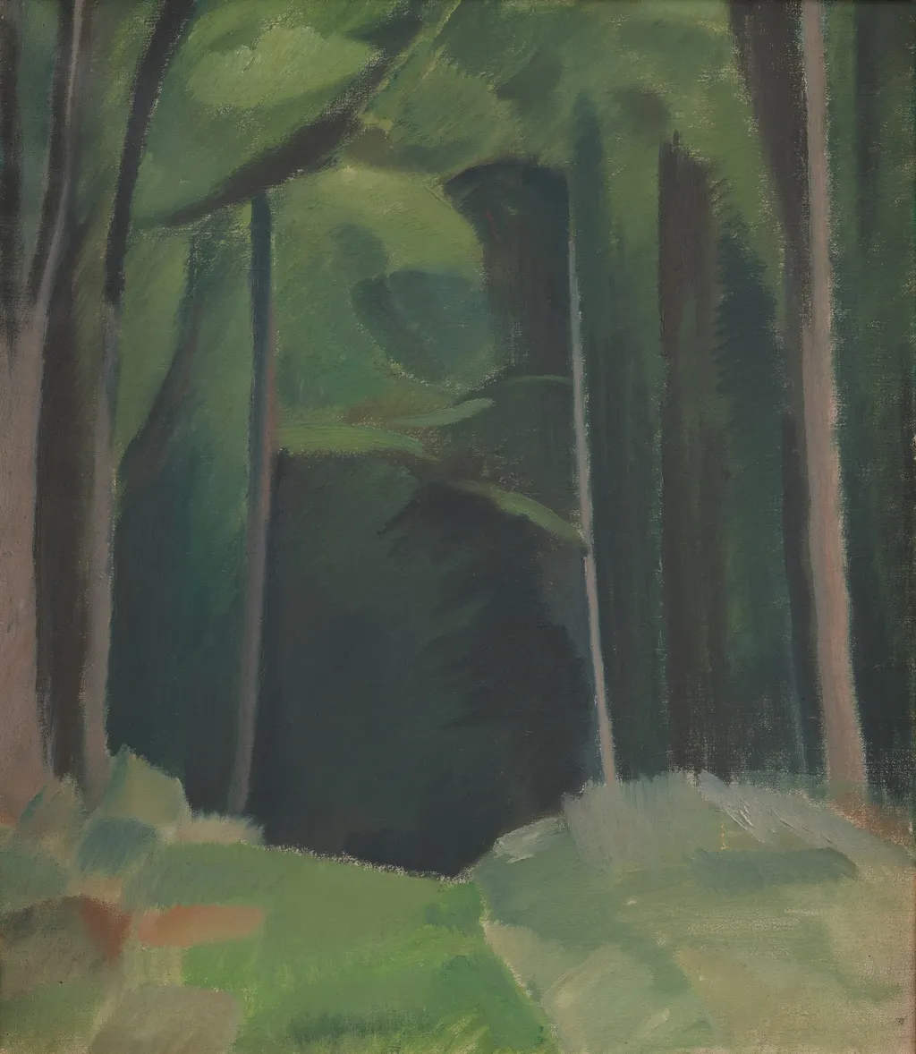 Inside the Wood, by Harald Giersing, oil, 1917