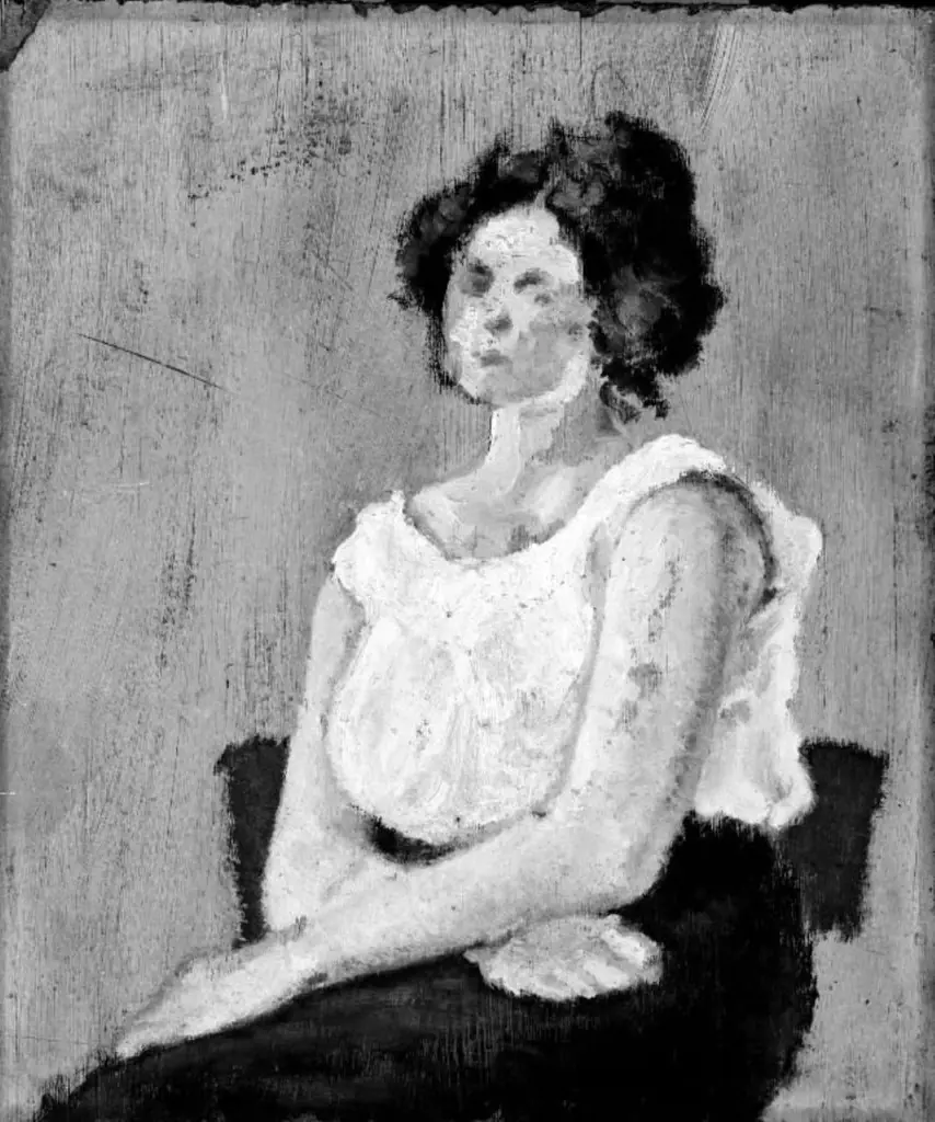Study of a Halfdressed Girl, by Harald Giersing