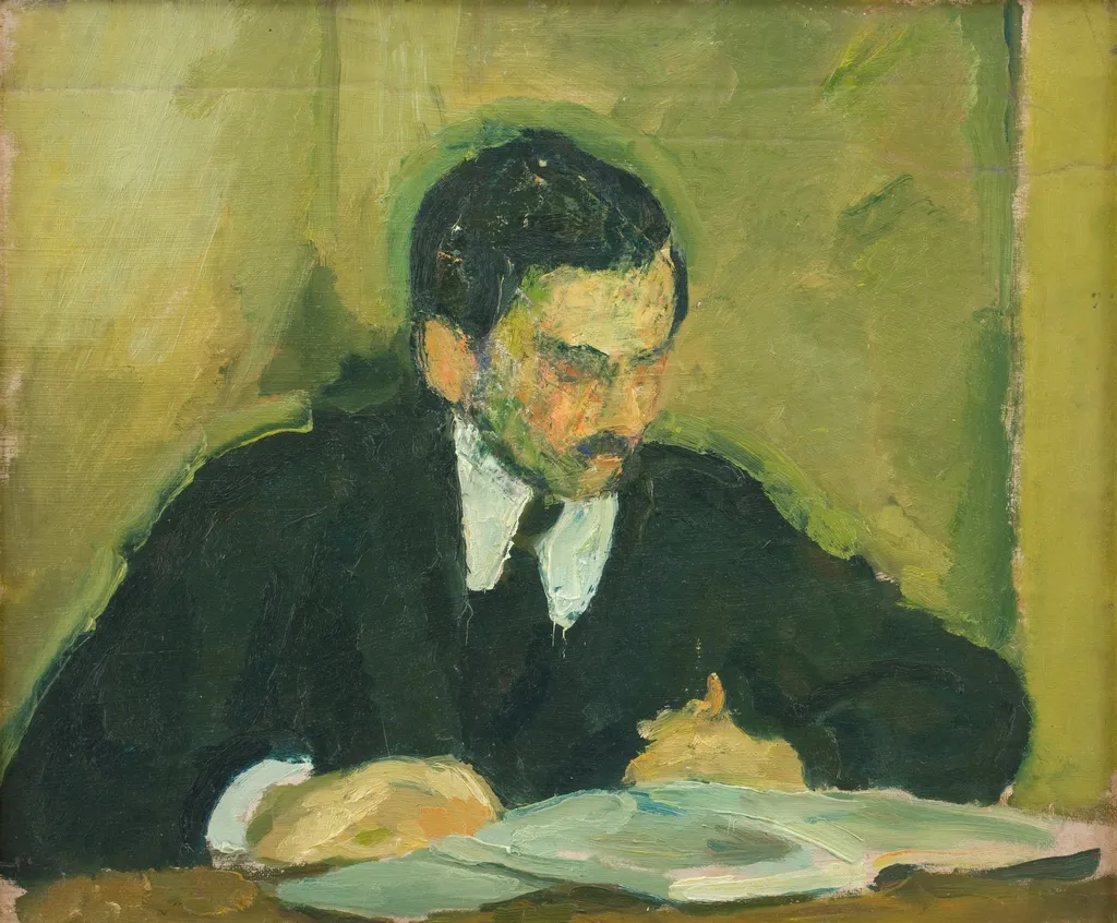 The Painter Ernst Goldschmidt, by Harald Giersing, unspecified, 1915
