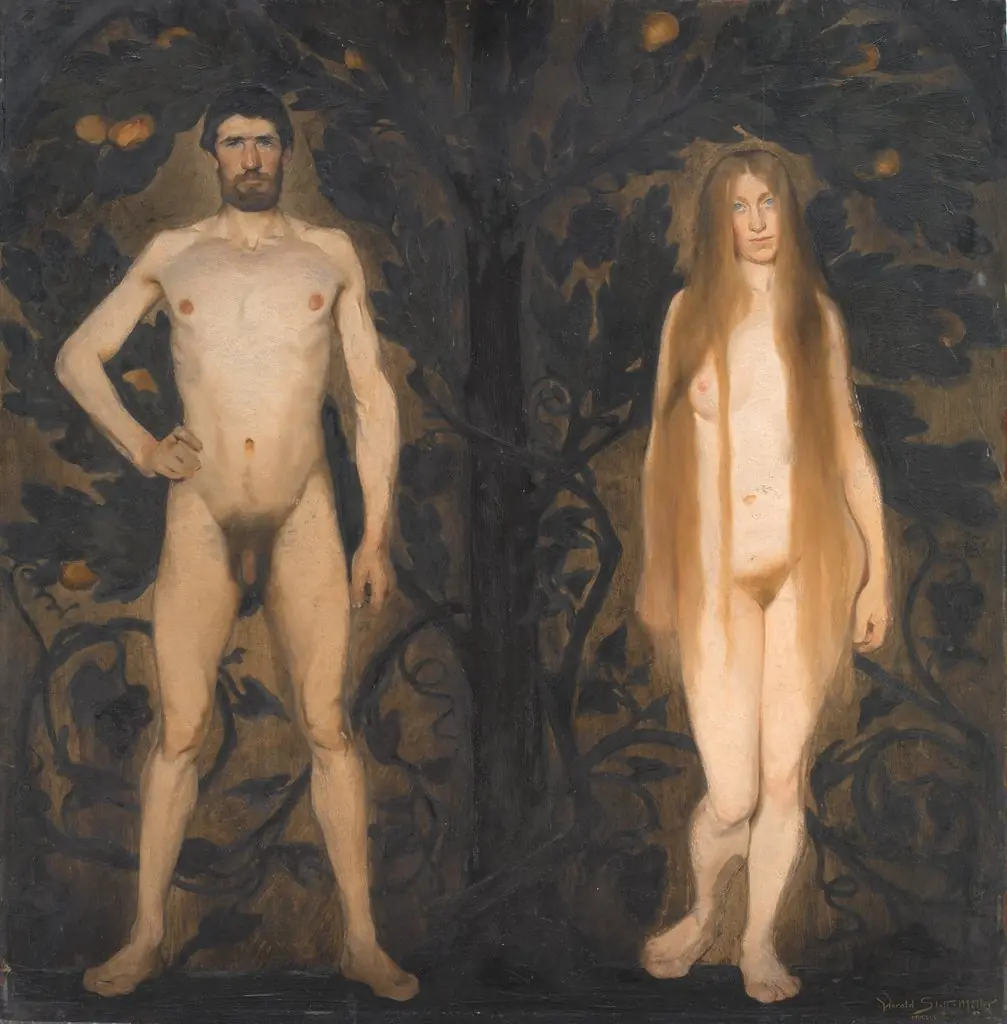 Adam and Eve, by Harald Slott-Møller