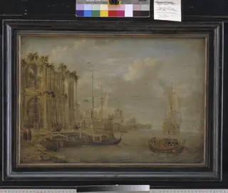Harbour Scene with Antique Ruins