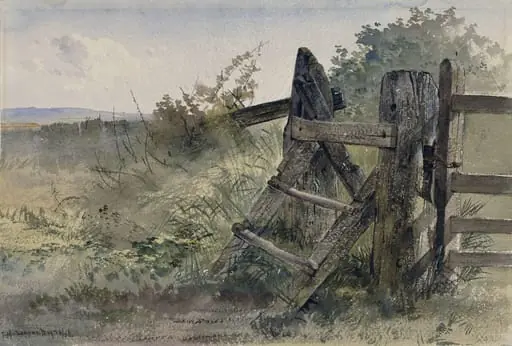 Near Leasowe Church, Chesire, by Hargitt