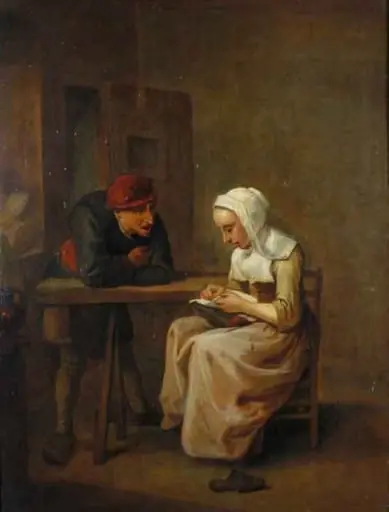 Conversație, by Harmen Frans Hals