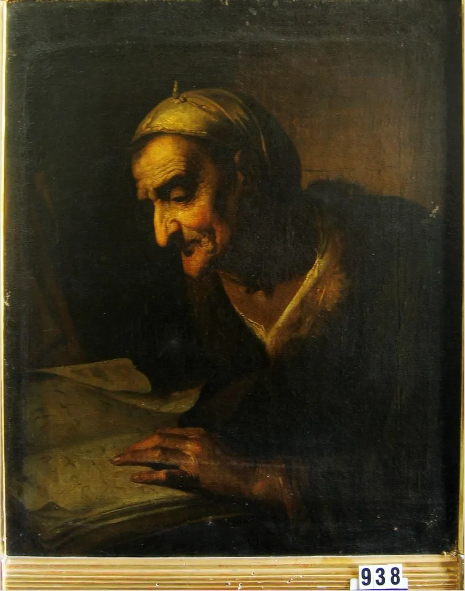 Femeie în vârstă citind, by Harmensz van Ryn Rembrandt, unspecified