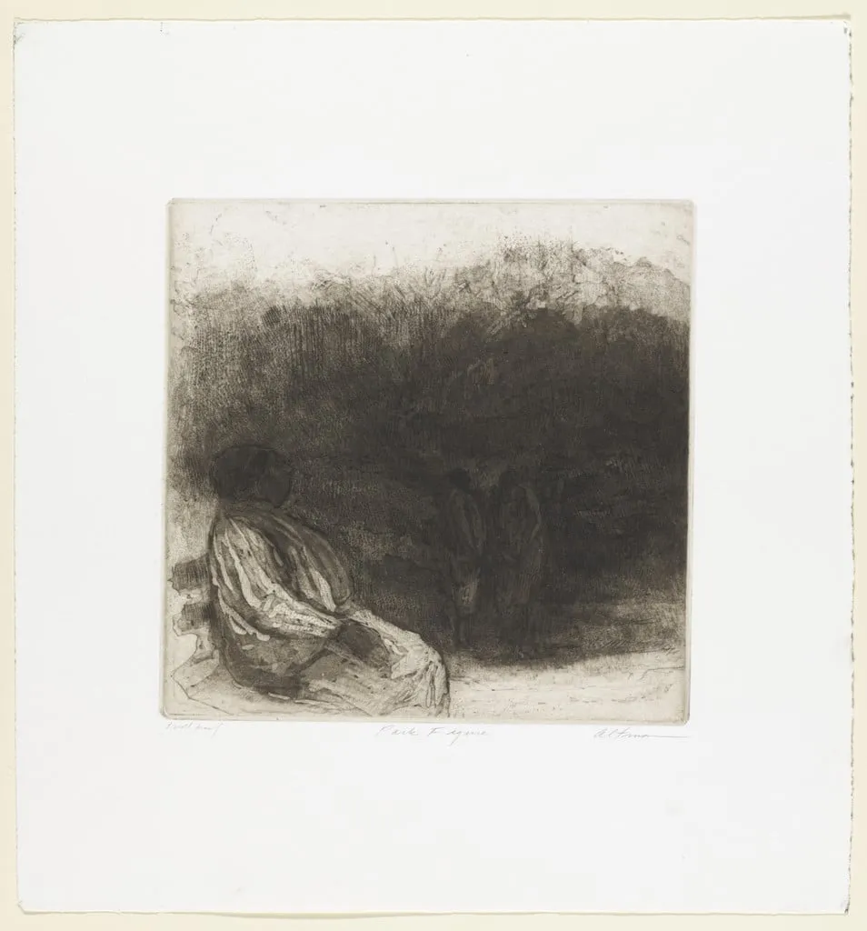 Untitled, by Harold Altman, ink, 1963