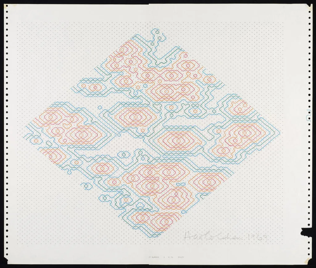 Untitled, by Harold Cohen, 1969