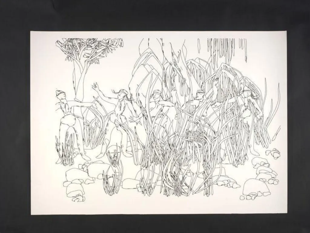 Untitled, by Harold Cohen, 1989