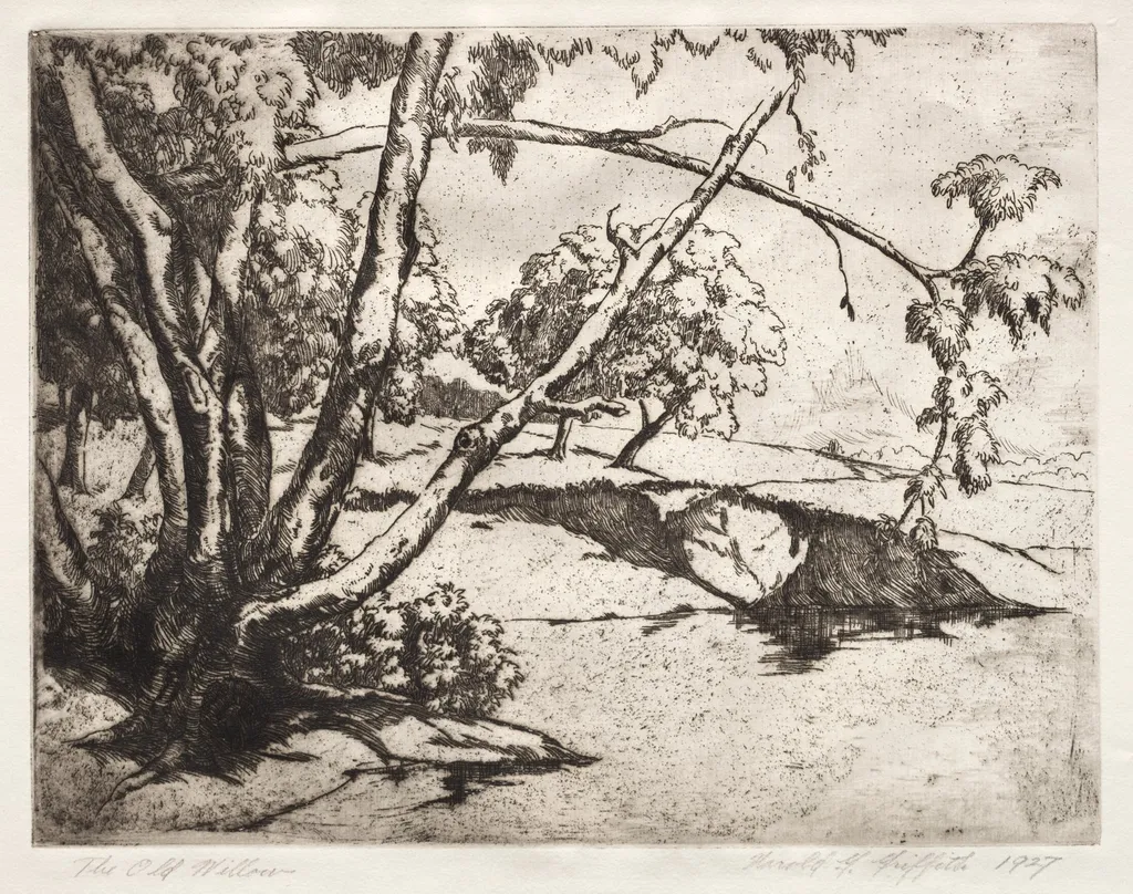 The Old Willow, by Harold G. Griffith, 1927